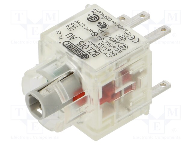 Contact block; -30÷70°C; IP00; Contacts: NC + NO; 3mm