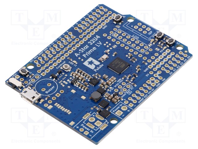 A-Star 32U4 Prime; USB B micro; ATMEGA32U4; 2Ć·16VDC; PWM: 7; LV