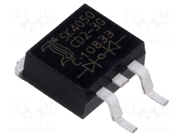 Diode: Schottky rectifying; SMD; 50V; 2x20A; D2PAK; Package: tube