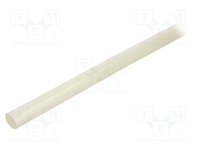 Insulating tube; natural; -20÷155°C; Øint: 20mm; L: 1m