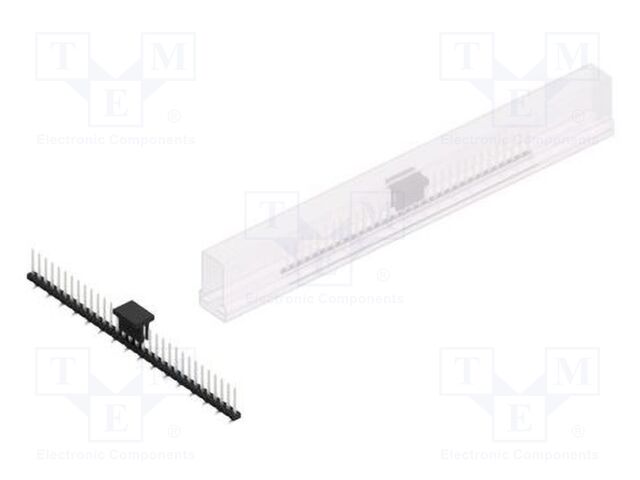 Connector: pin strips; pin header; male; PIN: 32; 2mm; SMT; 1x32