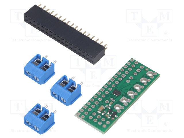 DC-motor driver; DRV8835; 250kHz; PWM; 1.2A; Uin mot: 2÷11V