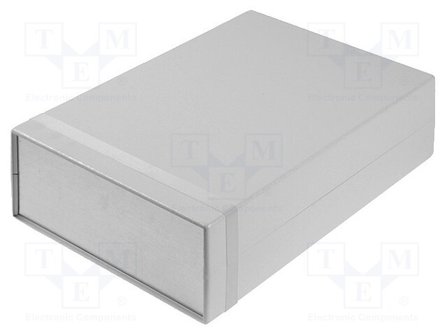 Enclosure: with panel; 1598; X: 200mm; Y: 280mm; Z: 76mm; ABS; grey
