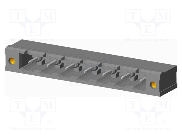 Connector: pluggable terminal block; socket; male; on PCBs