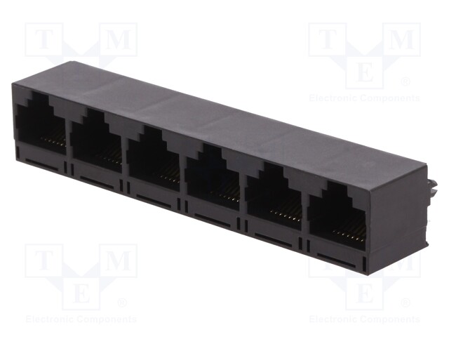 Socket; RJ45; PIN: 8; Cat: 5; Layout: 8p8c
