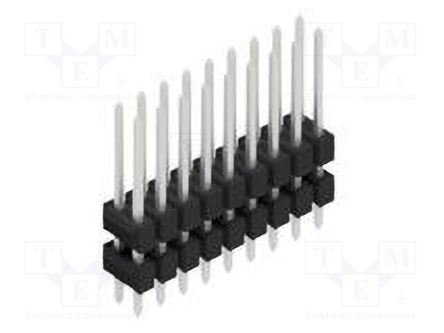 Connector: pin strips; pin header; male; PIN: 18; 2.54mm; THT; 2x9