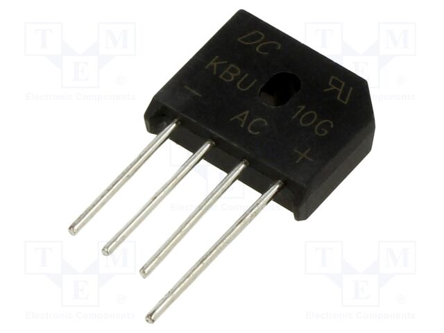 Bridge rectifier: single-phase; Urmax: 400V; If: 10A; Ifsm: 200A