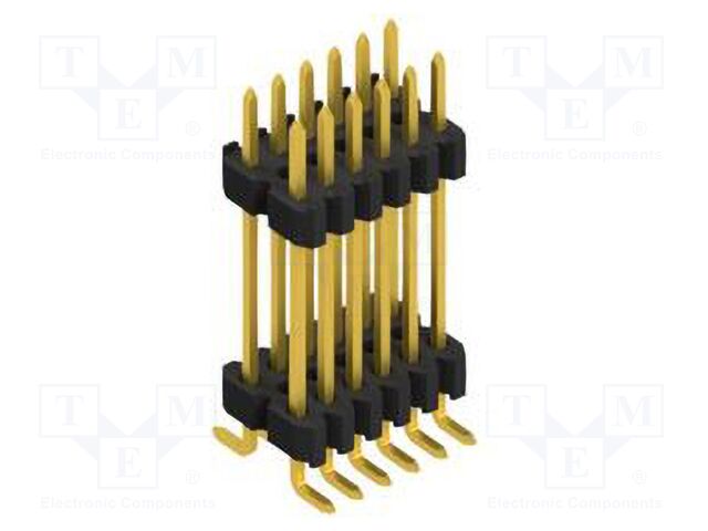 Connector: pin strips; pin header; male; PIN: 12; 1.27mm; SMT; 2x6
