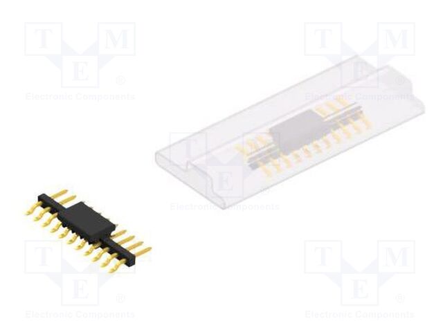 Connector: pin strips; pin header; male; PIN: 11; 2mm; SMT; 1x11
