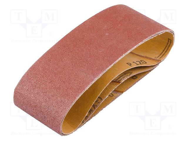 Endless sanding tape; Granularity: 120; 75x457mm; 3pcs.