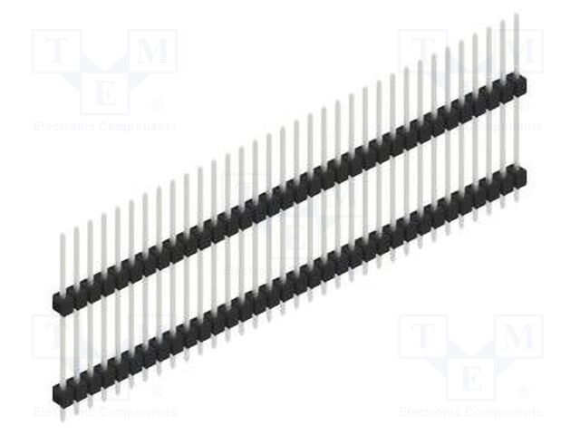 Connector: pin strips; pin header; male; PIN: 34; 2.54mm; THT; 1x34