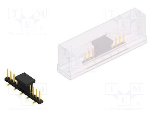 Connector: pin strips; pin header; male; PIN: 11; 2mm; SMT; 1x11
