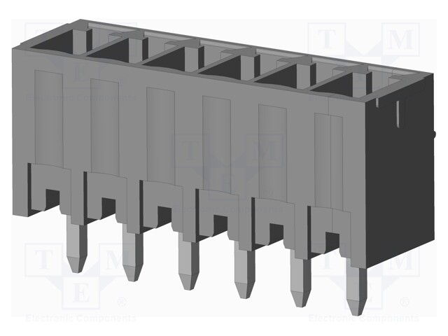 Connector: pluggable terminal block; socket; male; on PCBs