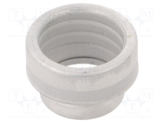 Straight terminal connector; galvanised steel