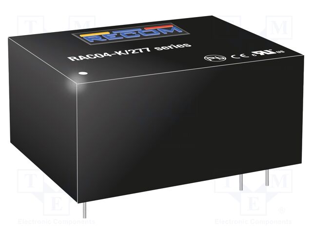 AC/DC PCB Mount Power Supply (PSU), ITE, 1 Output, 4 W, 12 V, 333 mA