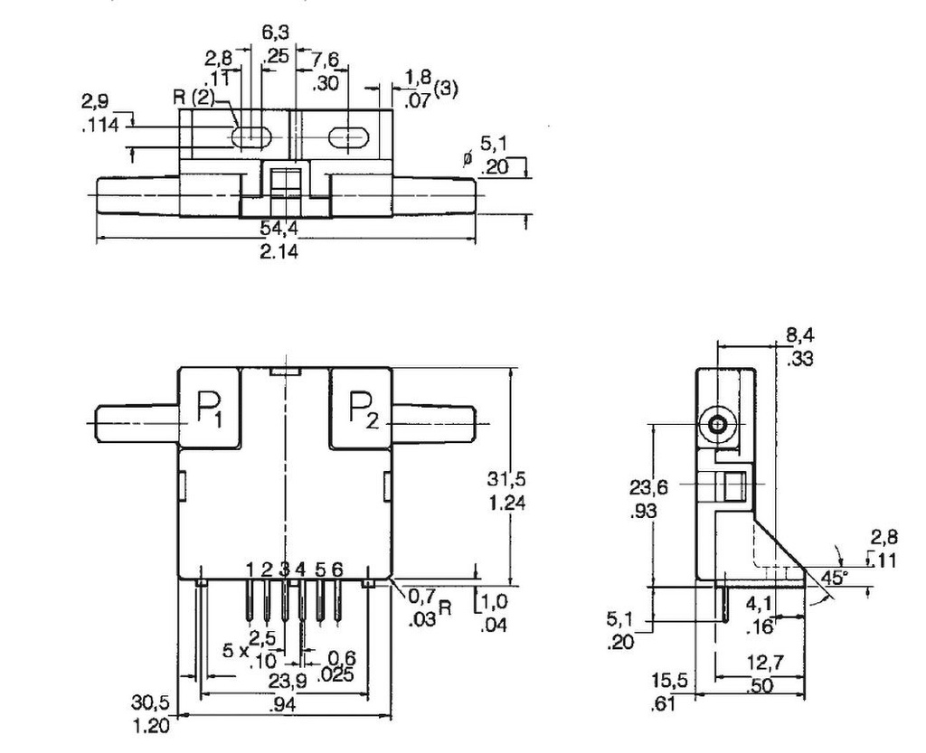 Sensor: gas flow; Usup: 8÷15VDC; Range: ±200 SCCM; -25÷85°C