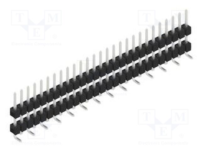 Connector: pin strips; pin header; male; PIN: 27; 2.54mm; SMT; 1x27