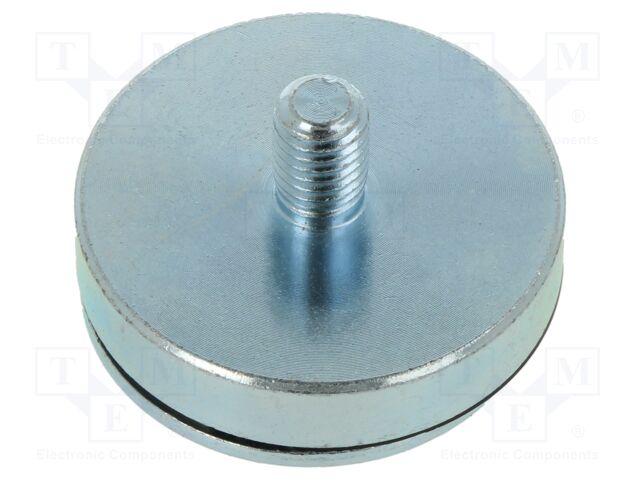 Magnet: permanent; NdFeB; 402N; Ø: 40mm; H: 20mm; zinc plated steel