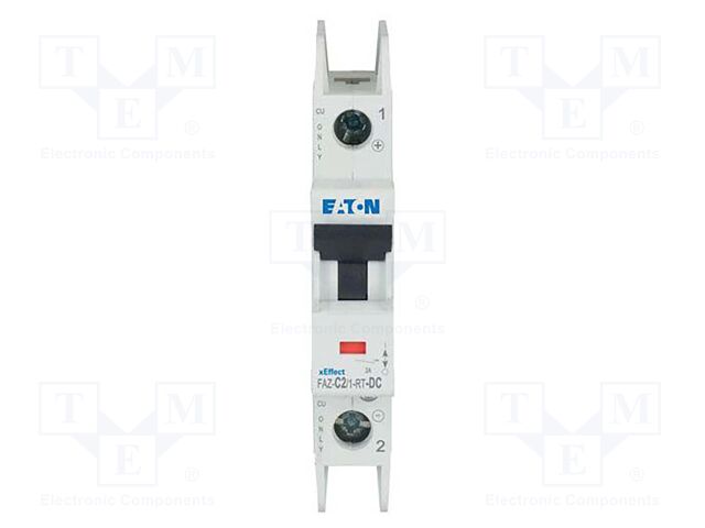 Circuit breaker; 220VDC; Inom: 2A; Poles: 1; for DIN rail mounting