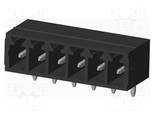 Connector: pluggable terminal block; socket; male; on PCBs