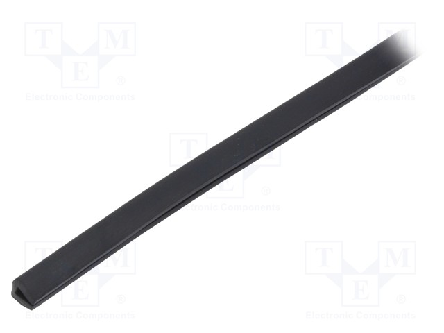 Hole and edge shield; PVC; L: 75m; black; -65÷105°C; flexible