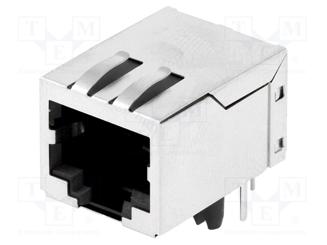 Socket; RJ45; PIN: 8; shielded,with isolation transformer; THT