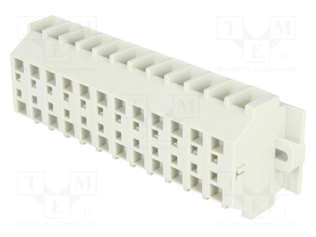 Terminal block; ways: 12; 0.5÷4mm2; spring clamp; 550V; 23A