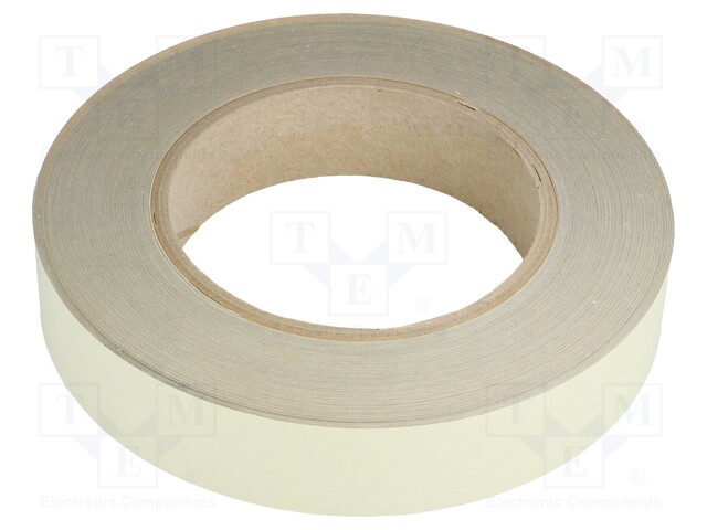 Tape: fixing; W: 25mm; L: 33m; D: 35um; acrylic,conductive; 3N/cm
