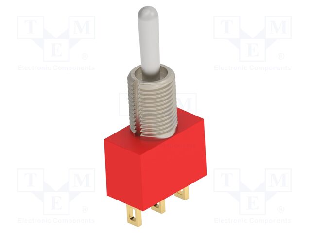 Switch: toggle; Pos: 2; SPDT; ON-ON; Leads: for soldering; -30÷85°C