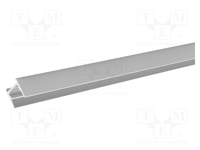 Profiles for LED modules; silver; L: 1m; MICRO-HG; aluminium