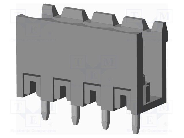 Connector: pluggable terminal block; socket; male; on PCBs