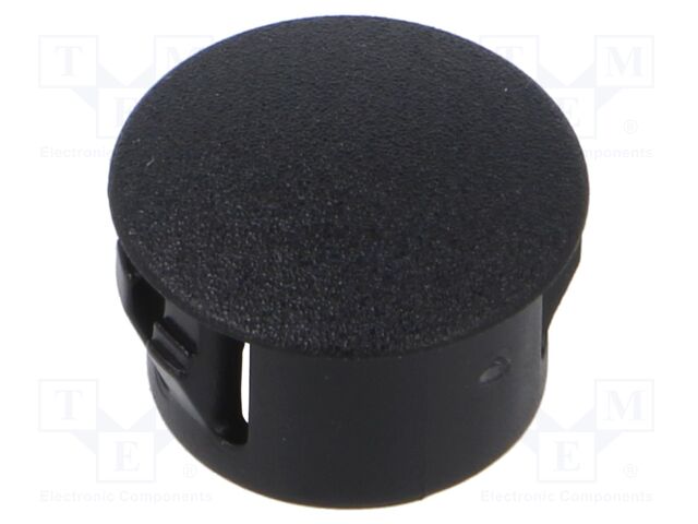 Accessories: stopper; H: 10.3mm; push-in,snap-fastener; black