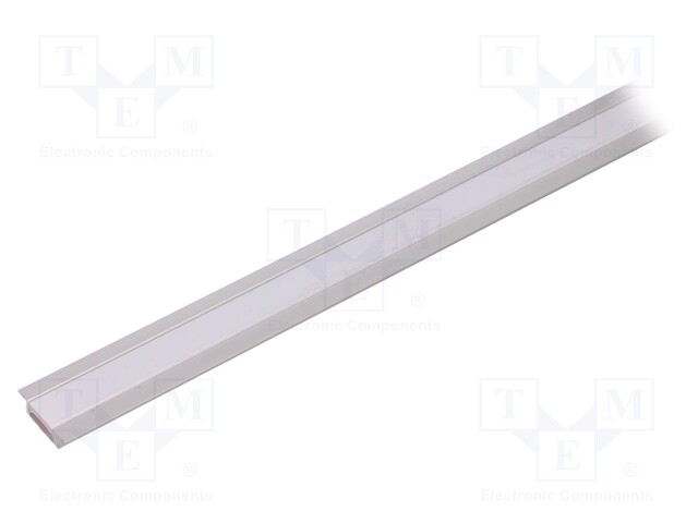 Profiles for LED modules; mat; recessed; L: 1m; aluminium