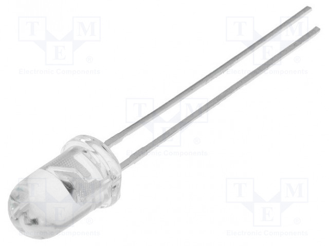 LED; 5mm; orange; 2500mcd; 30°; Front: convex