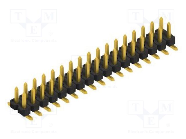 Connector: pin strips; pin header; male; PIN: 34; 2.54mm; SMT; 2x17