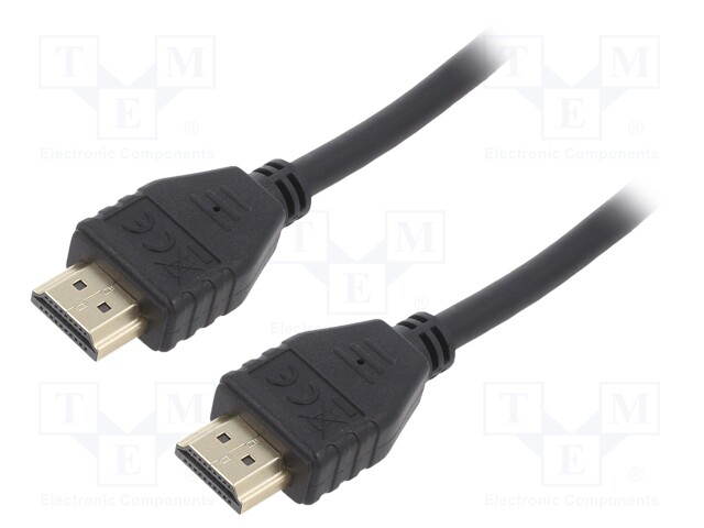 Cable; HDMI 2.0; HDMI plug,micro HDMI plug; 1m; black