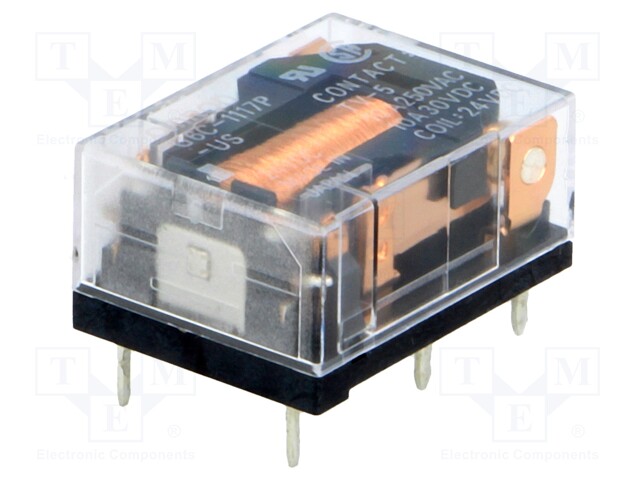 Relay: electromagnetic; SPST-NO; Ucoil: 24VDC; 10A/250VAC