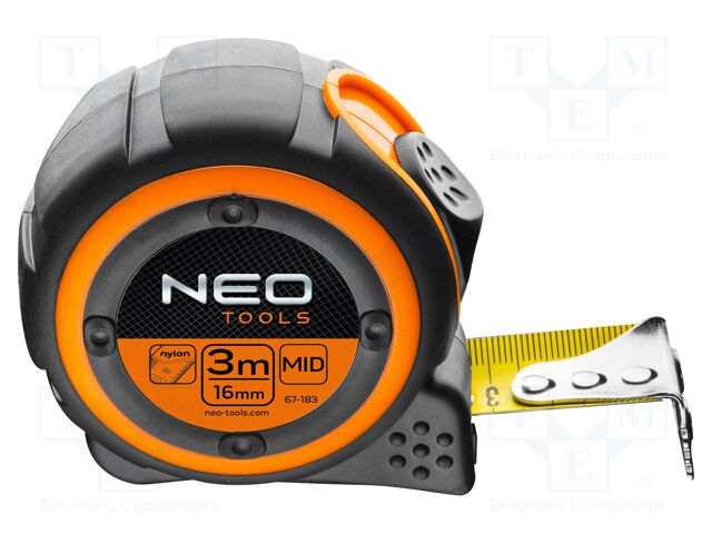 Measuring tape; L: 3m; Width: 16mm