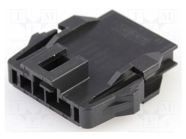 Connector: wire-wire; plug; Nano; PIN: 4; straight; crimped; black
