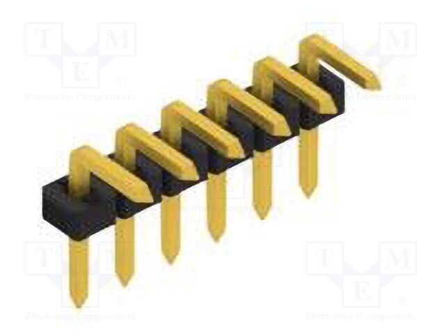 Connector: pin strips; pin header; male; PIN: 6; 2mm; THT; 1x6; 100V