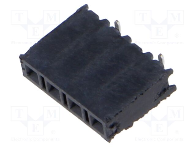 Connector: pin strips; female; PIN: 4; 2.54mm; gold-plated; SMT