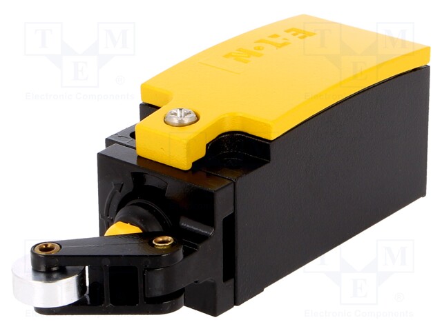Limit switch; lever R 20mm, plastic roller Ø13mm; NO + NC; 6A
