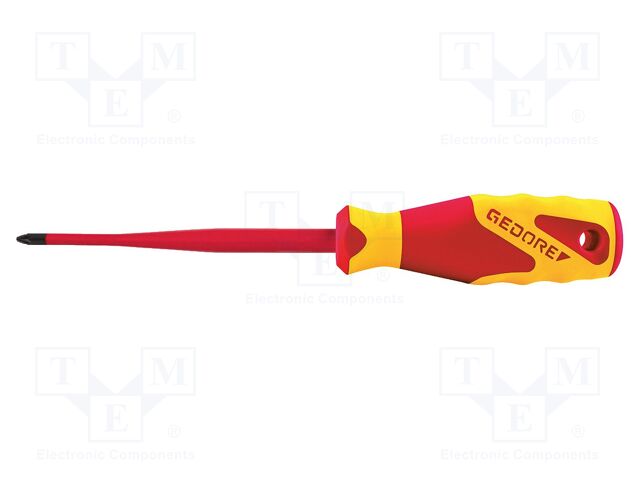 Screwdriver: insulated; Phillips; PH2; Blade length: 100mm