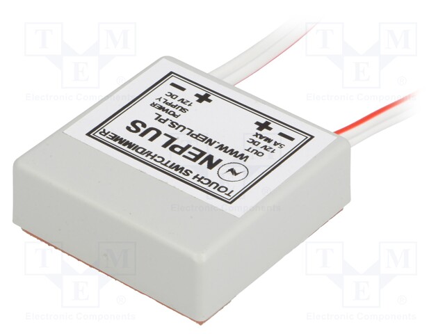 Dimmer; 25x20x3mm; Colour: light grey; IP20; Leads: cables