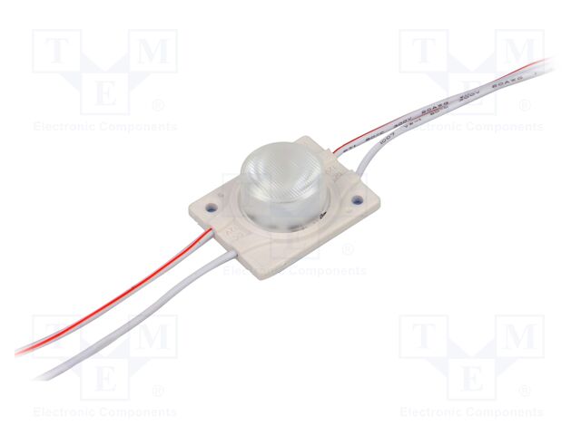 LED; white; 7000K; 2.3W; 165lm; IP66; 18÷40°; No.of diodes: 1; 3030