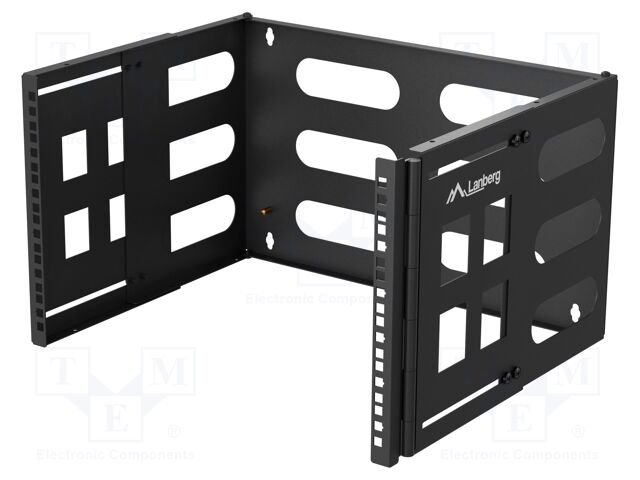Wall mounting element; 4U; Dimensions: 497x302x400mm; black; 12kg