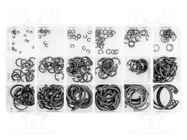 Circlip; spring steel; Ring: internal; 300pcs.