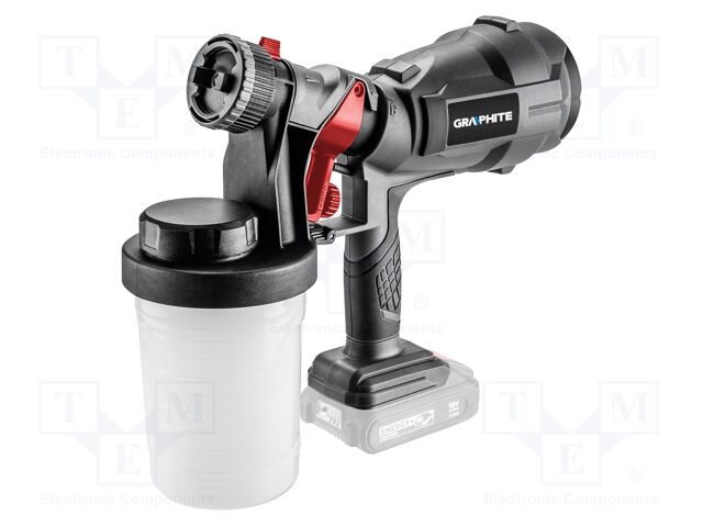 Spray gun; battery; to the paint; 243W; 18VDC; Energy+; 0.9l