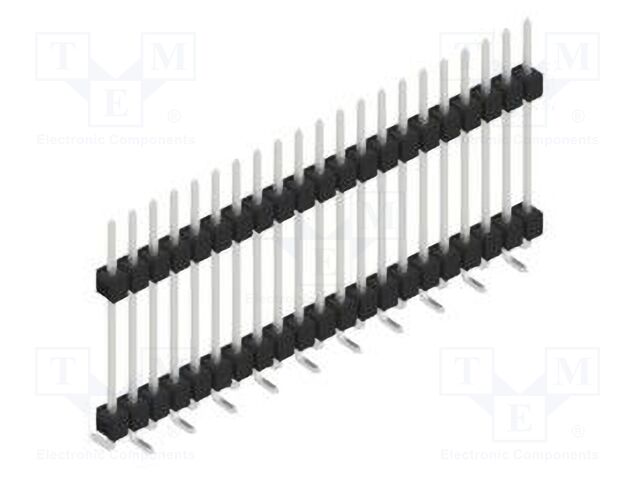 Connector: pin strips; pin header; male; PIN: 21; 2.54mm; SMT; 1x21