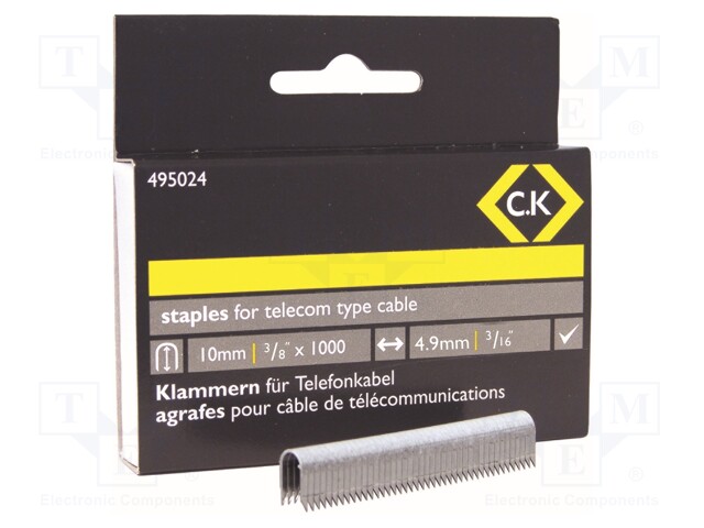 Staples; 10mm; 1000pcs; CK-T6228